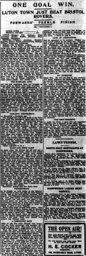 Match Report: Luton Town FC vs Bristol Rovers (26th Sep 1925)