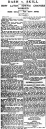 Match Report: Luton Town FC vs Brighton & Hove Albion (17th Oct 1925)