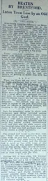 Match Report: Brentford vs Luton Town FC (7th Nov 1925)