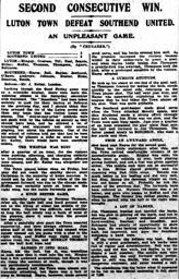 Match Report: Luton Town FC vs Southend United (3rd Apr 1926)