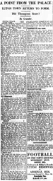 Match Report: Crystal Palace vs Luton Town FC (26th Mar 1927)