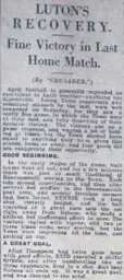 Match Report: Luton Town FC vs Bournemouth (30th Apr 1927)