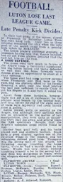 Match Report: Plymouth Argyle vs Luton Town FC (7th May 1927)