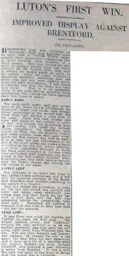 Match Report: Luton Town FC vs Brentford (17th Sep 1927)