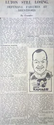 Match Report: Brentford vs Luton Town FC (28th Jan 1928)