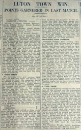 Match Report: Luton Town FC vs Charlton Athletic (5th May 1928)