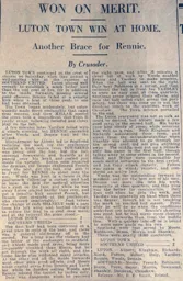 Match Report: Luton Town FC vs Southend United (8th Sep 1928)
