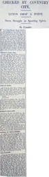 Match Report: Luton Town FC vs Coventry City (13th Oct 1928)