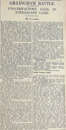 Match Report: Gillingham vs Luton Town FC (1st Dec 1928)