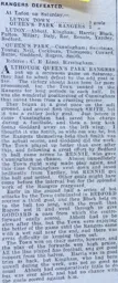 Match Report: Luton Town FC vs Queens Park Rangers (22nd Dec 1928)