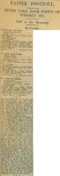 Match Report: Charlton Athletic vs Luton Town FC (29th Mar 1929)