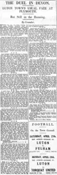 Match Report: Plymouth Argyle vs Luton Town FC (20th Apr 1929)