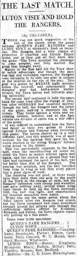 Match Report: Queens Park Rangers vs Luton Town FC (4th May 1929)