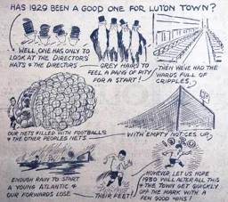 Match Report: Luton Town FC vs Exeter City (28th Dec 1929)