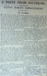 Match Report: Southend United vs Luton Town FC (4th Jan 1930)