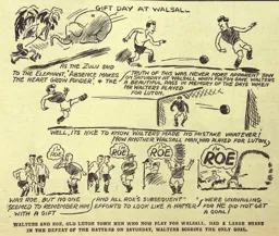 Match Report: Walsall vs Luton Town FC (1st Feb 1930)