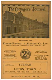 Programme: Fulham vs Luton Town FC (15th Feb 1930)