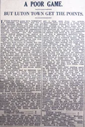 Match Report: Luton Town FC vs Torquay United (1st Mar 1930)