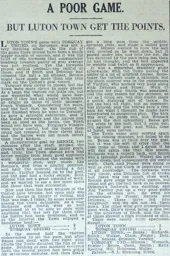Match Report: Luton Town FC vs Torquay United (1st Mar 1930)