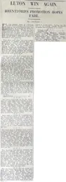 Match Report: Luton Town FC vs Brentford (12th Apr 1930)