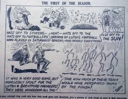 Match Report: Luton Town FC vs Brentford (30th Aug 1930)