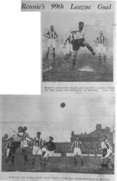 Gillingham {H} 14.2.1931 Rennie's 99th goal