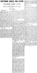 Match Report: Luton Town FC vs Southend United (5th Sep 1931)