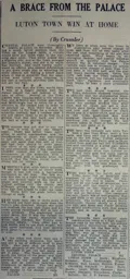 Match Report: Luton Town FC vs Crystal Palace (5th Mar 1932)