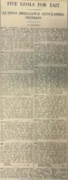 Match Report: Luton Town FC vs Swindon Town (16th Apr 1932)