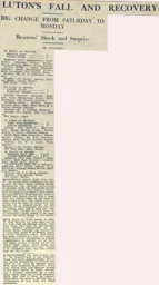 Match Report: Bristol City vs Luton Town FC (3rd Sep 1932)