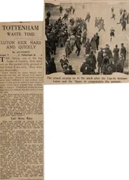 Match Report: Luton Town FC vs Tottenham Hotspur (28th Jan 1933)