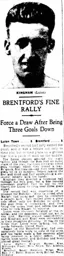 Match Report: Luton Town FC vs Brentford (1st Feb 1933)