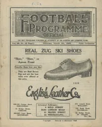 Programme: Everton vs Luton Town FC (4th Mar 1933)