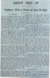 Match Report: Clapton Orient vs Luton Town FC (7th Oct 1933)