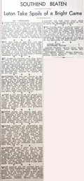 Match Report: Luton Town FC vs Southend United (24th Mar 1934)