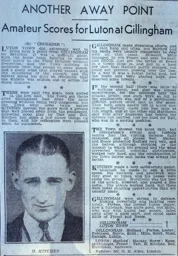 Match Report: Gillingham vs Luton Town FC (14th Apr 1934)