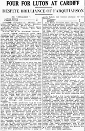 Match Report: Cardiff City vs Luton Town FC (28th Apr 1934)