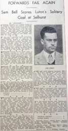 Match Report: Crystal Palace vs Luton Town FC (15th Sep 1934)