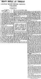 Match Report: Torquay United vs Luton Town FC (29th Sep 1934)