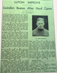 Match Report: Luton Town FC vs Swindon Town (6th Oct 1934)