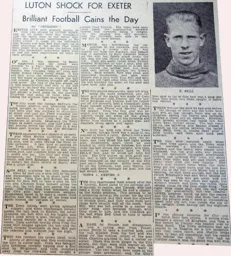 Match Report: Exeter City vs Luton Town FC (20th Oct 1934)