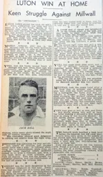 Match Report: Luton Town FC vs Millwall (24th Nov 1934)
