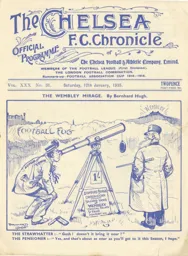 Programme: Chelsea vs Luton Town FC (12th Jan 1935)