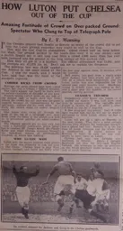 Match Report: Luton Town FC vs Chelsea (16th Jan 1935)
