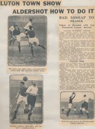 Match Report: Luton Town FC vs Aldershot (23rd Feb 1935)