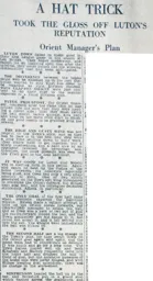 Match Report: Clapton Orient vs Luton Town FC (31st Aug 1935)