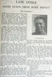 Match Report: Luton Town FC vs Cardiff City (5th Oct 1935)