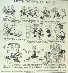 Match Report: Luton Town FC vs Newport County (2nd Nov 1935)