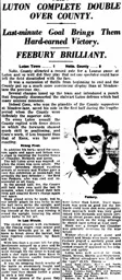 Match Report: Luton Town FC vs Notts County (26th Dec 1935)