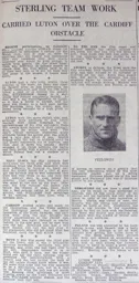 Match Report: Cardiff City vs Luton Town FC (8th Feb 1936)
